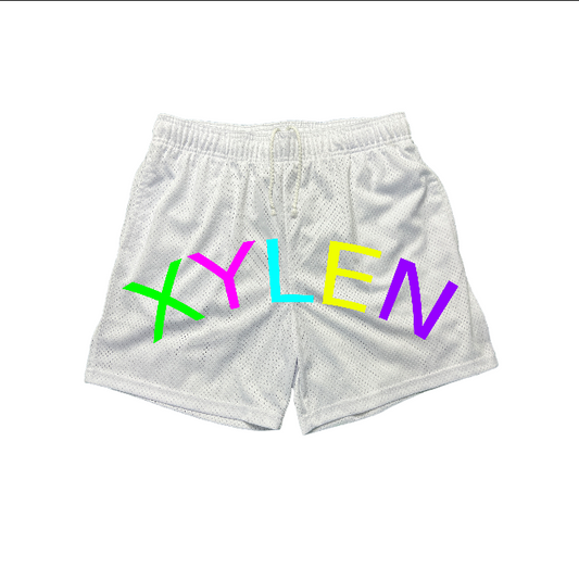 Multy coloured 'XYLEN' mesh shorts